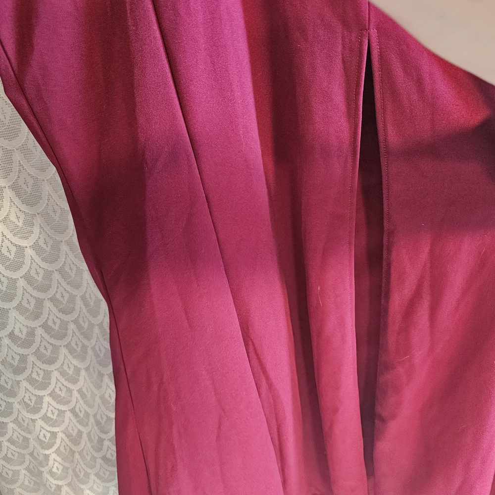 Source Unknown Deep Red Backless Dress - image 2